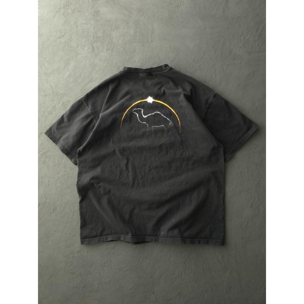 Vintage 90s Camel Cigarettes Black Faded Pocket T-shirt Hanes XL